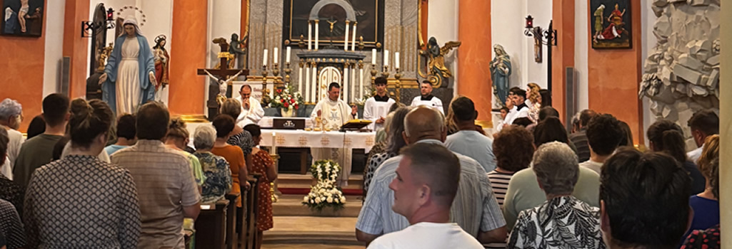 Korisnici Doma Borova sudjelovali na Svetim misama trodnevnicama u  crkvi sv. Terezije Avilske povodom blagdana Velike Gospe